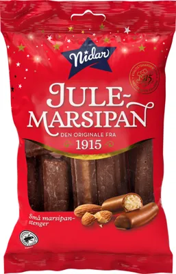 NIDAR JULEMARSIPAN SMÅSTENGER 150G NIDAR JULEMARSIPAN SMÅSTENGER 150G