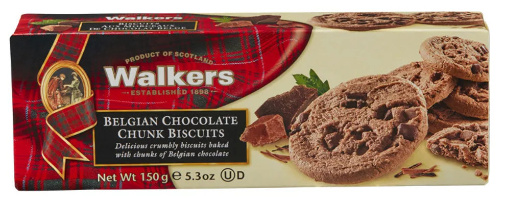Sjokoladekjeks Belgisk 150g Walkers