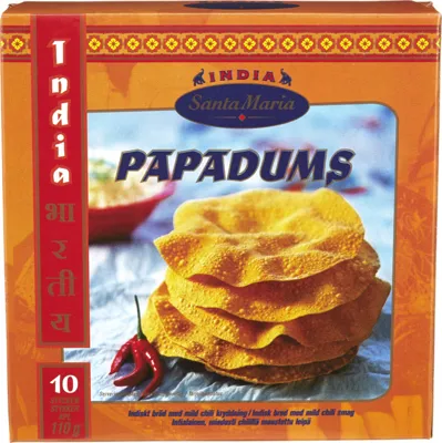 PAPADUMS 110G SANTA MARIA PAPADUMS 110G SANTA MARIA