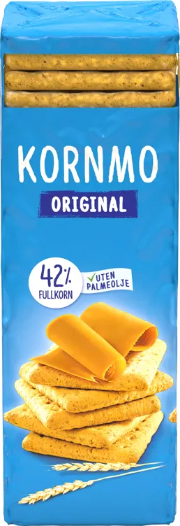 KORNMO ORGINAL WHOLE GRAIN BISCUITS   225G KORNMO ORGINAL WHOLE GRAIN BISCUITS   225G