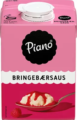 Piano Bringebærsaus 1/2l Tine