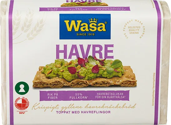 Wasa Knekkebrød Havre 300g
