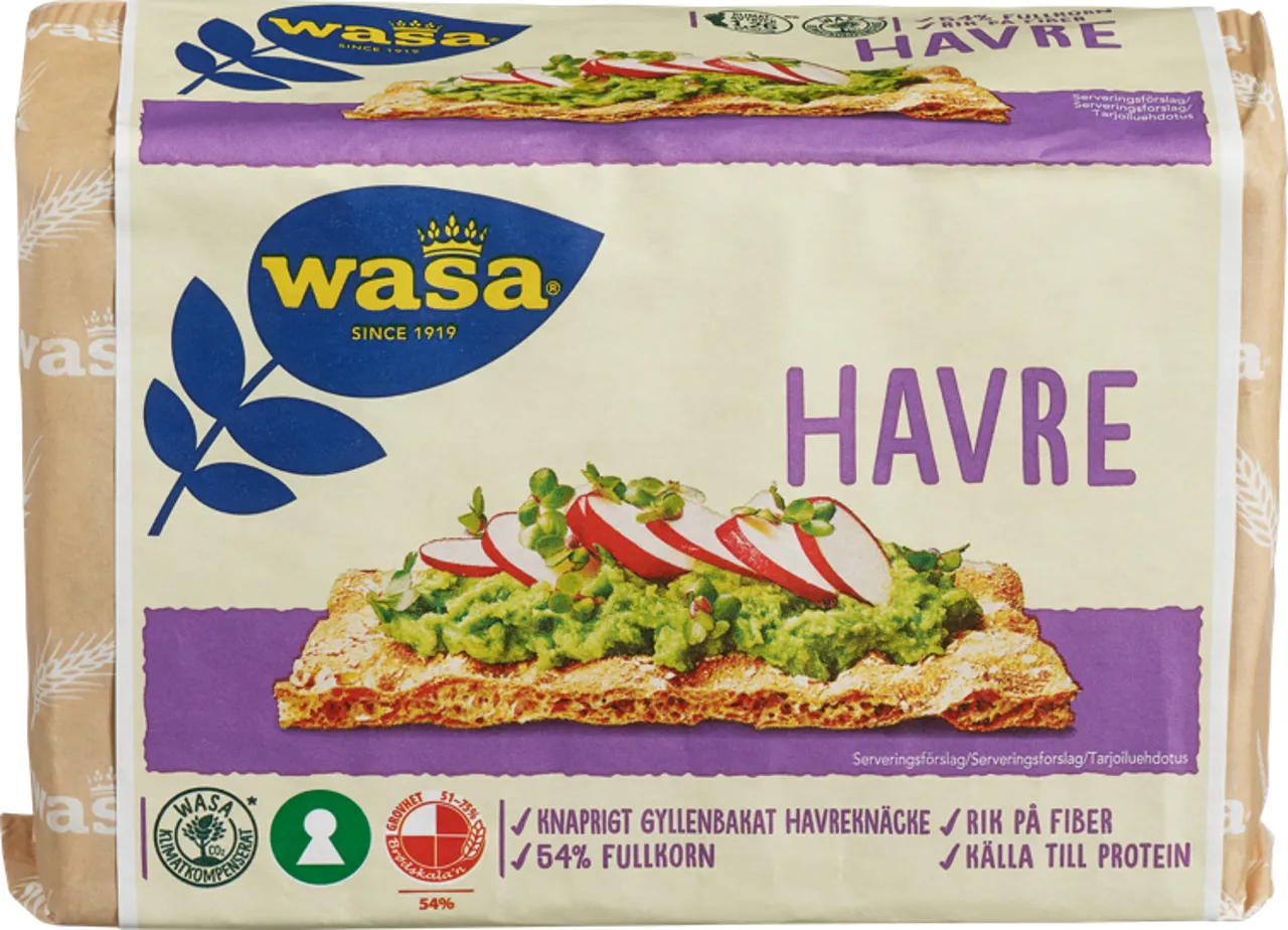 WASA KNEKKEBRØD HAVRE 300G