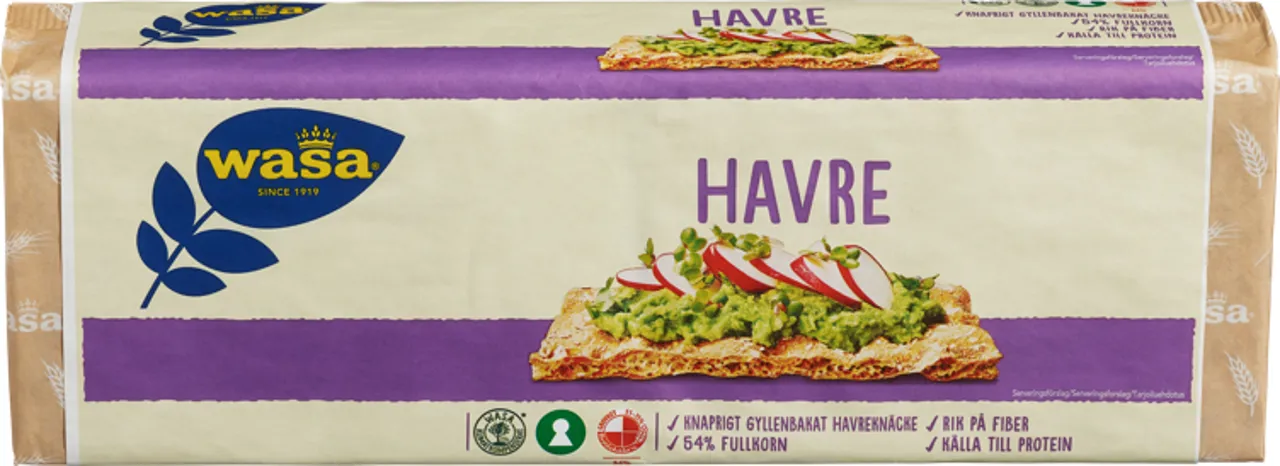 WASA KNEKKEBRØD HAVRE ØKONOMI 600G