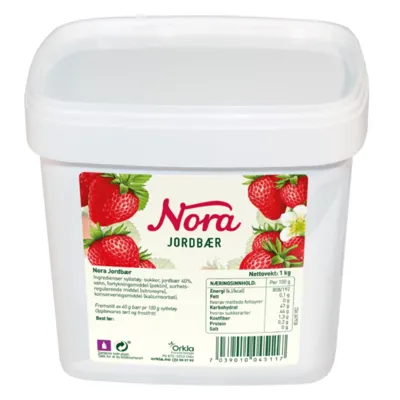 JORDBÆRSYLTETØY 1 KG NORA JORDBÆRSYLTETØY 1 KG NORA