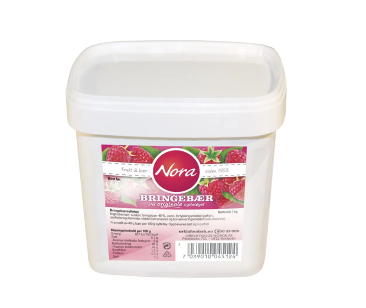 BRINGEBÆRSYLTETØY 1 KG NORA