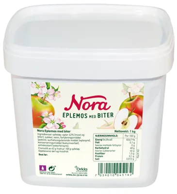 Eplemos Med Biter 1kg Nora