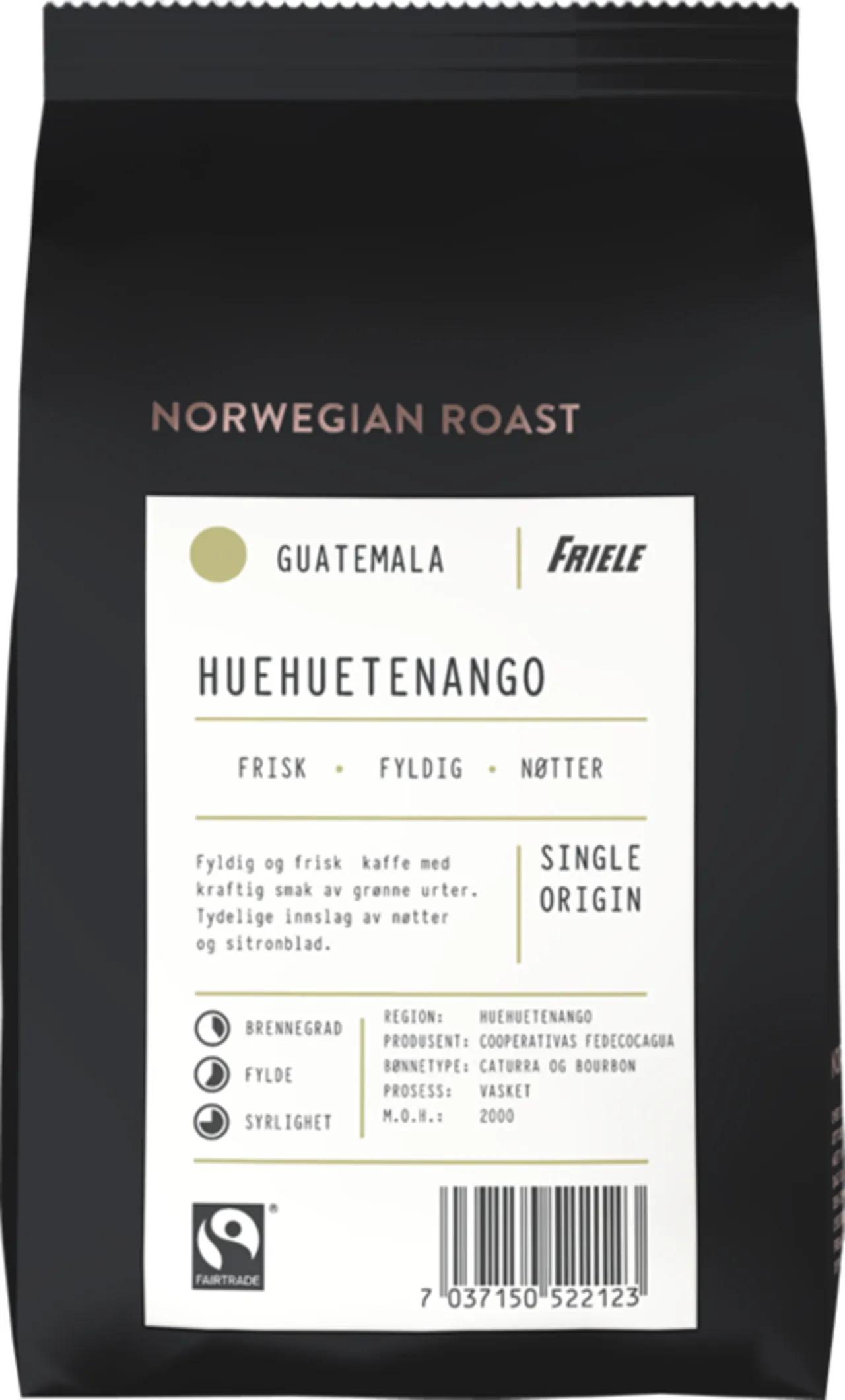 FAIRTRADE GUATEMALA KAFFE HEL 500G