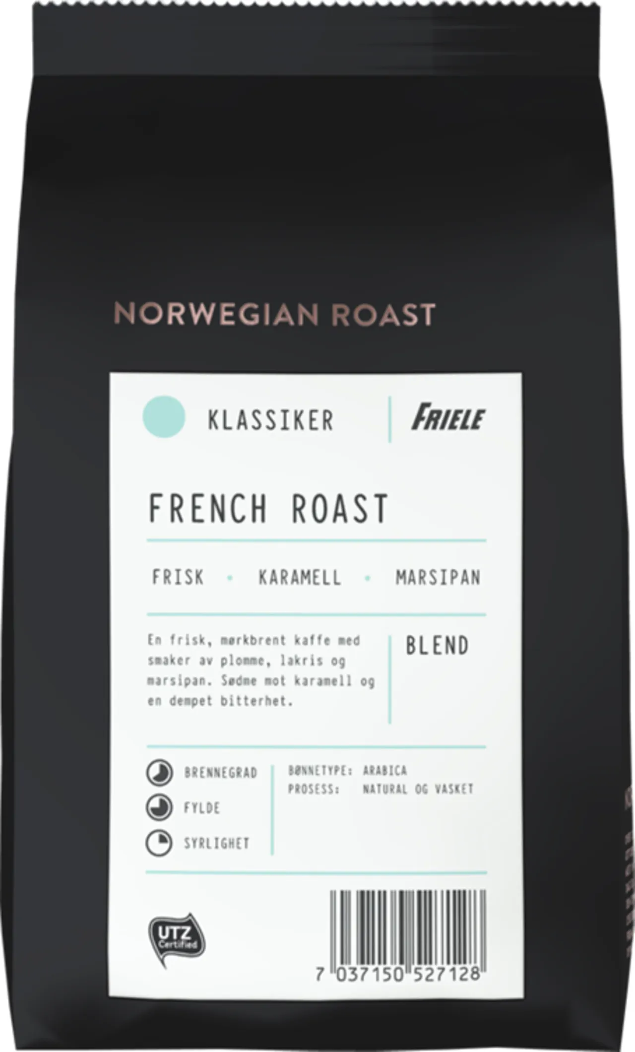 FRENCH ROAST KAFFE UTZ HEL 500G