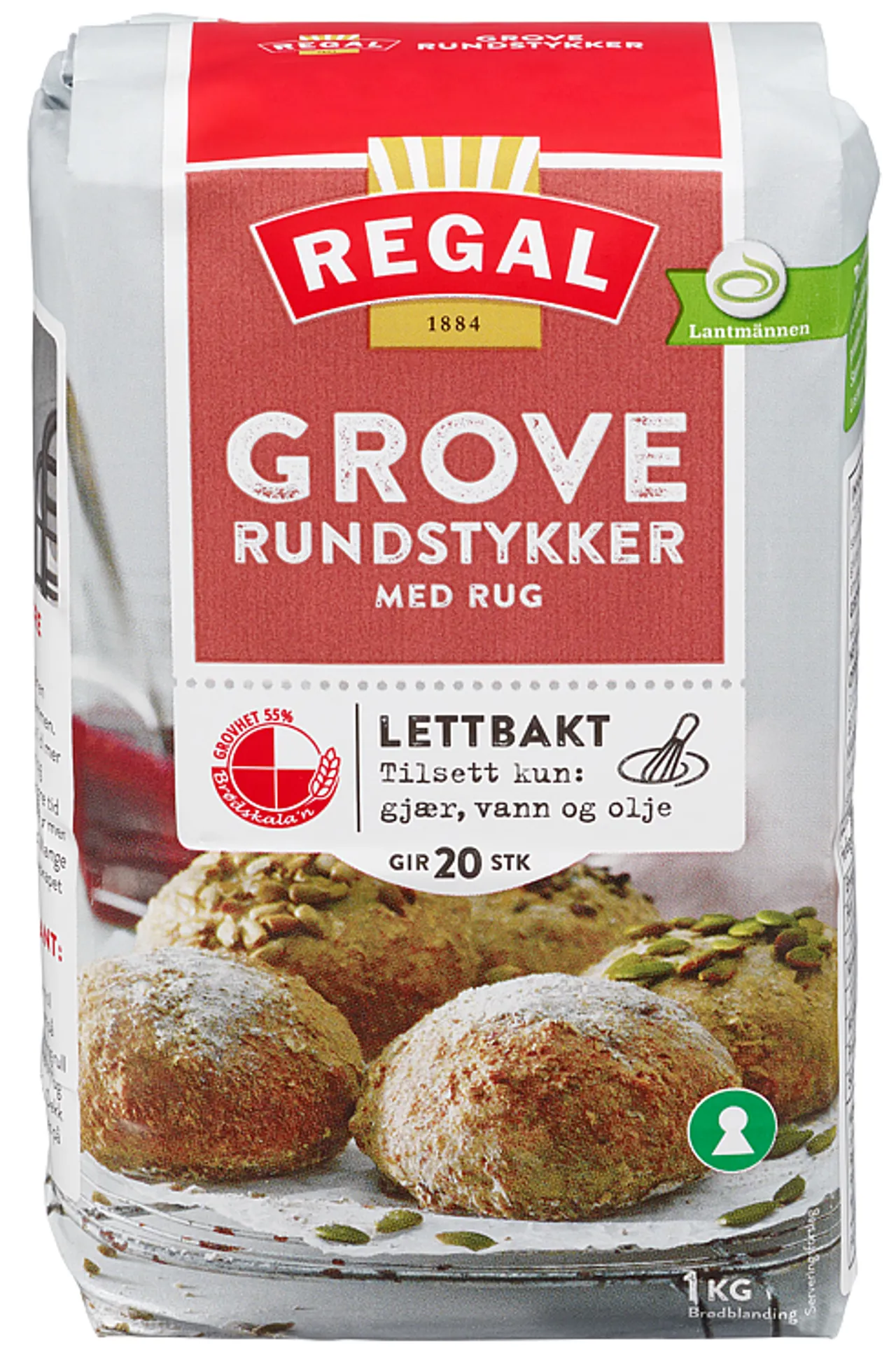 GROVE RUNDSTKER 1KG REGAL