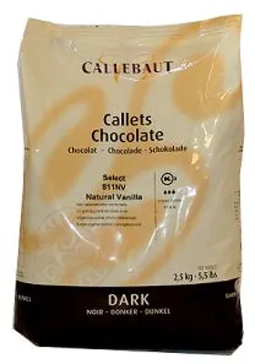 Callebaut Sjokolade Mørk 811 2,5kg
