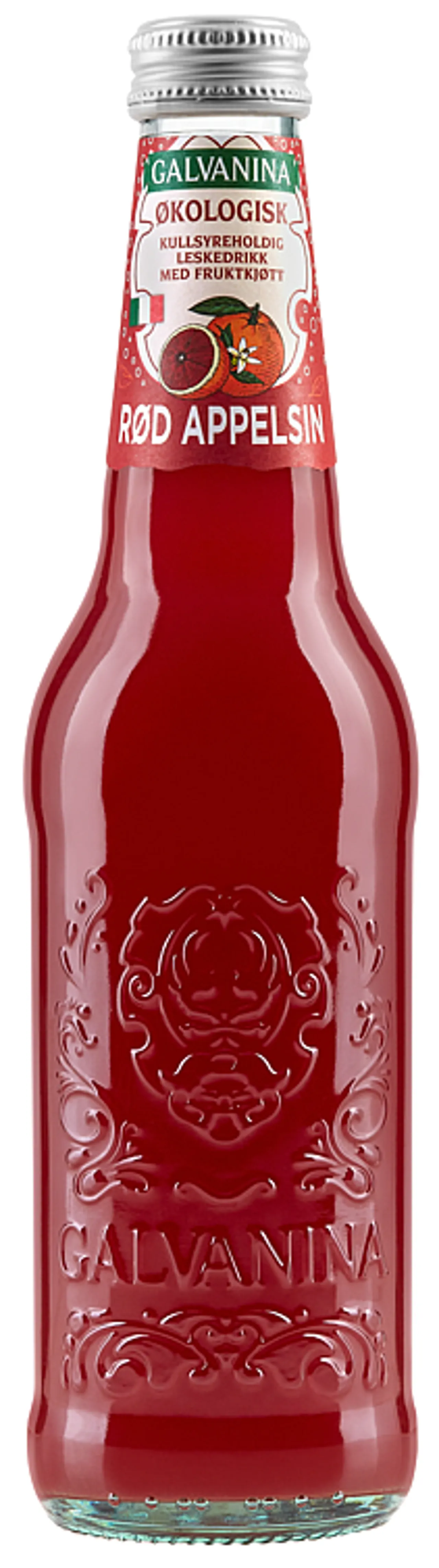 RØD APPELSINBRUS ØKO 355ML GALVANINA