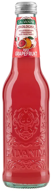 RØD GRAPEFRUKTBRUS ØKO 355ML GALVANINA RØD GRAPEFRUKTBRUS ØKO 355ML GALVANINA