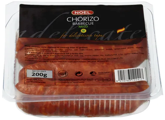 CHORIZO BBQ DULCE 200G NOEL CHORIZO BBQ DULCE 200G NOEL