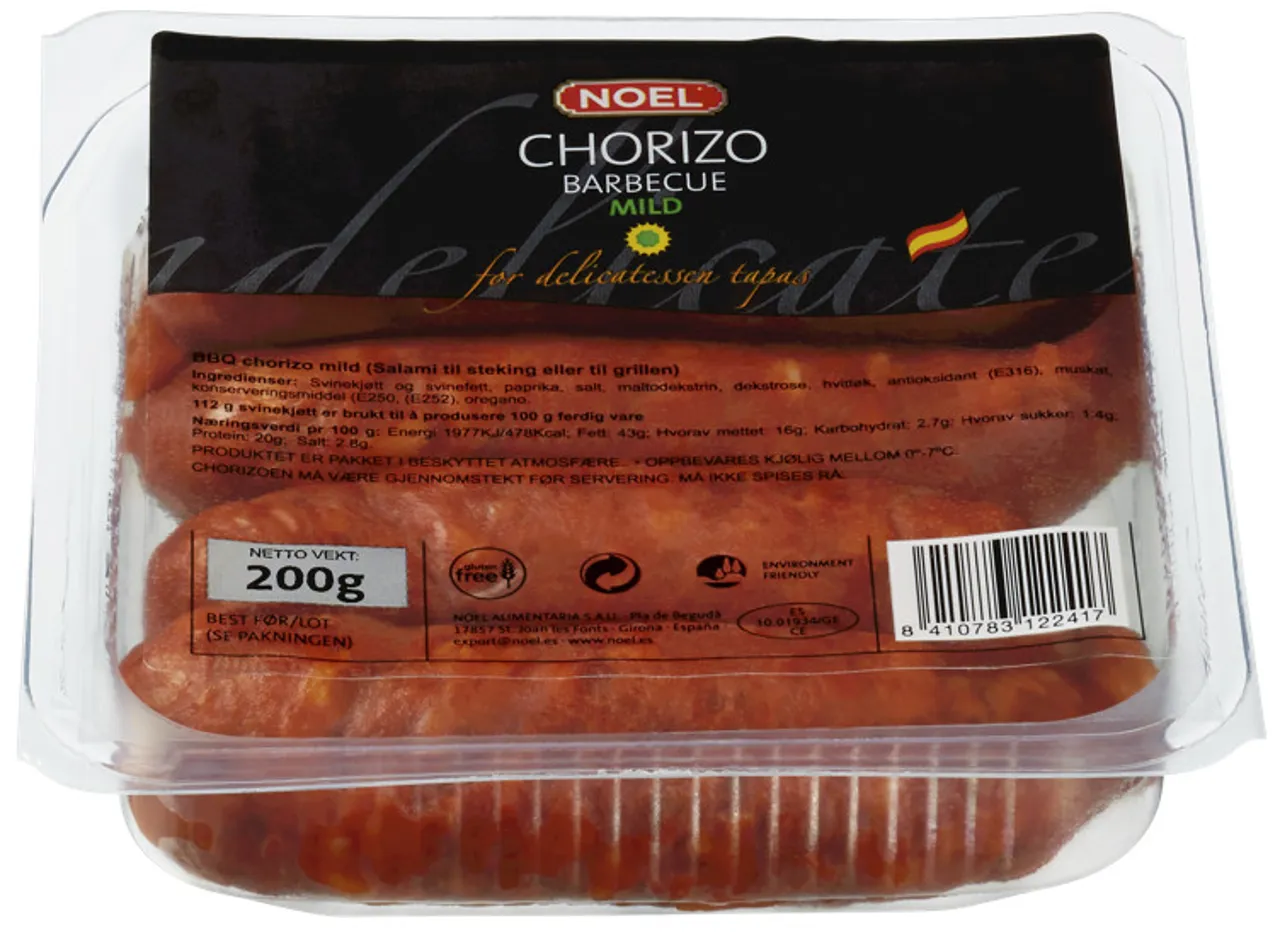 CHORIZO BBQ DULCE 200G NOEL