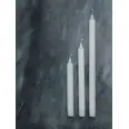 ANTIQUE CANDLES 25CM WHITE 30PCE