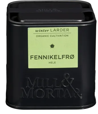 KRYDDER FENNIKELFRØ HELE 40G MILL & MORTAR KRYDDER FENNIKELFRØ HELE 40G MILL & MORTAR