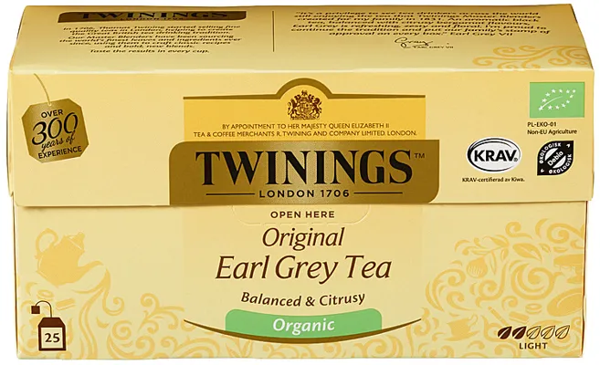 Twinings Earl Grey Økologisk 12x25bg