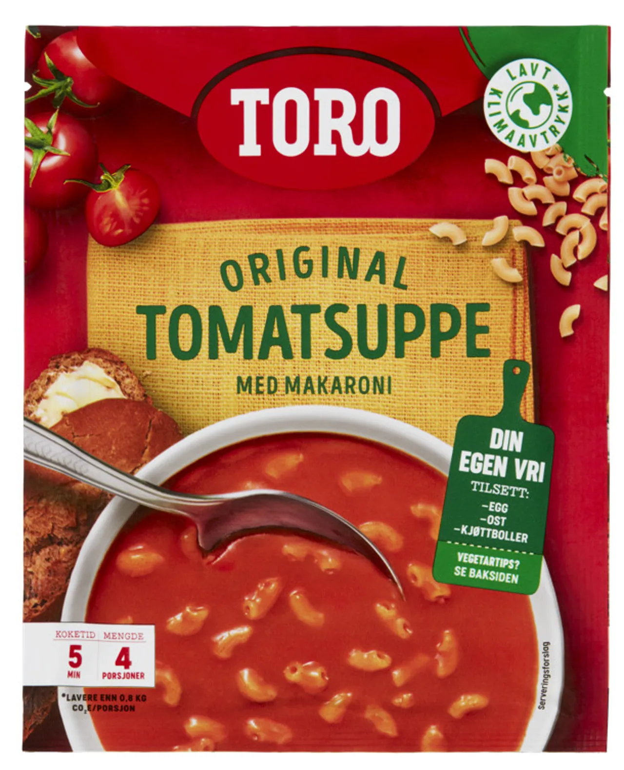 TOMATSUPPE M/MAKARONI 119G TORO