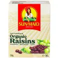 SUN MAID ØKOLOGISKE ROSINER 250G