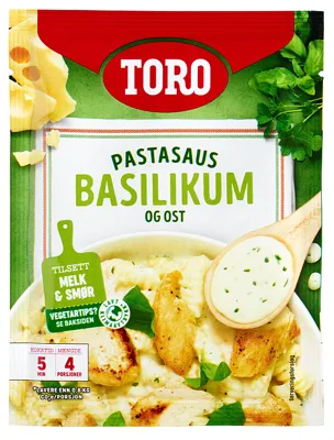 Pastasaus Basilikum Ost 32g Toro