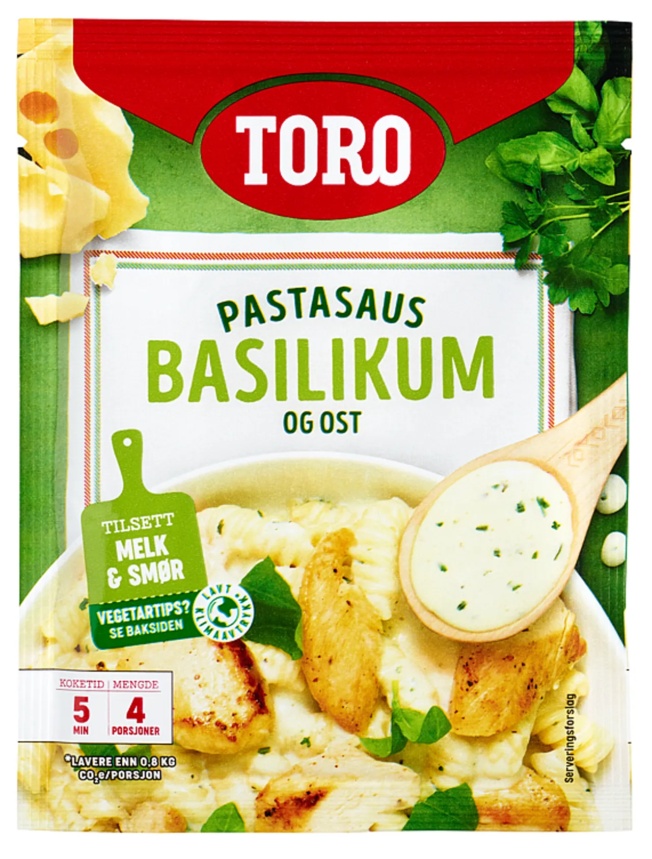 PASTASAUS BASILIKUM OST 32G TORO