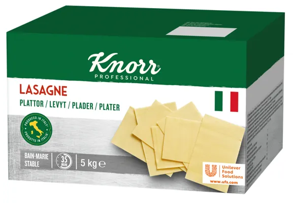 LASAGNEPLATER PASTA 5KG KNORR LASAGNEPLATER PASTA 5KG KNORR