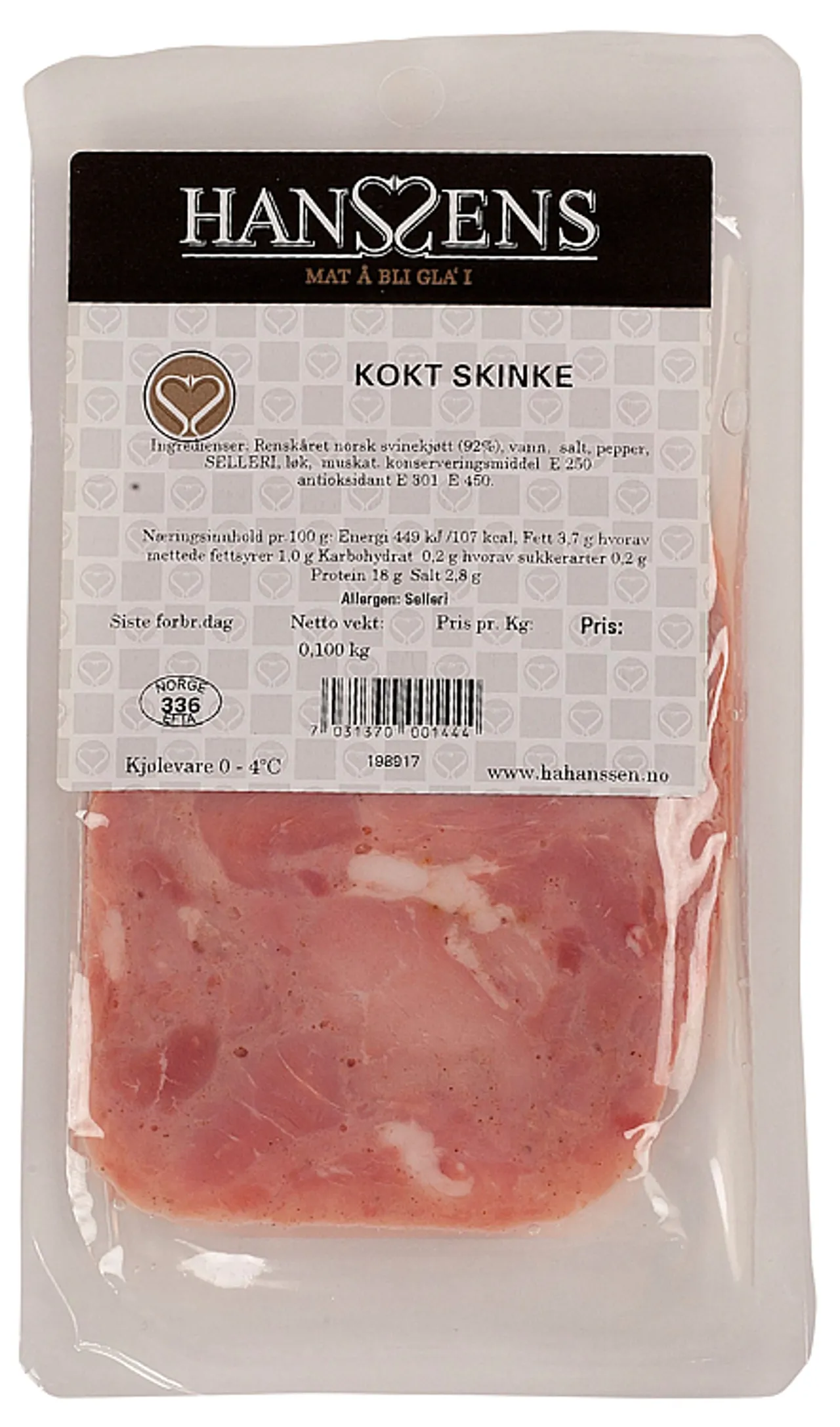 KOKT SKINKE SK 500G HANSSENS