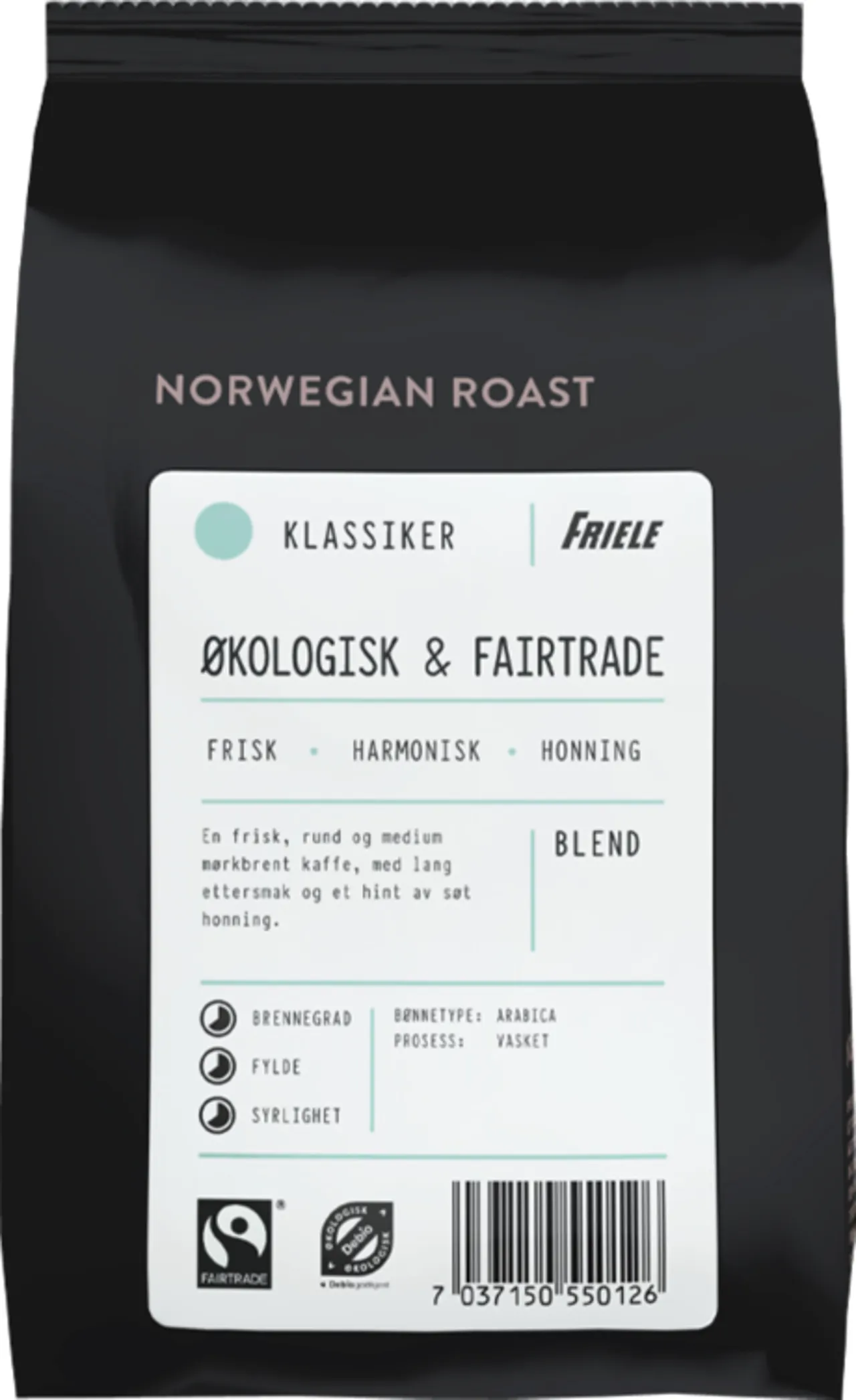 ØKOLOG&FAIRTRADE HEL 500G