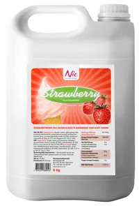 Nic Jordbærsirup Kanne 6 Kg