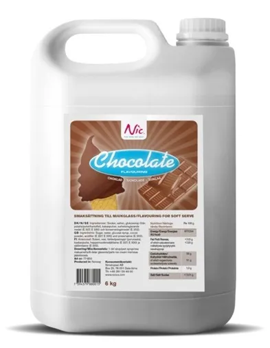 NIC SJOKOLADESIRUP KANNE 6 KG NIC SJOKOLADESIRUP KANNE 6 KG