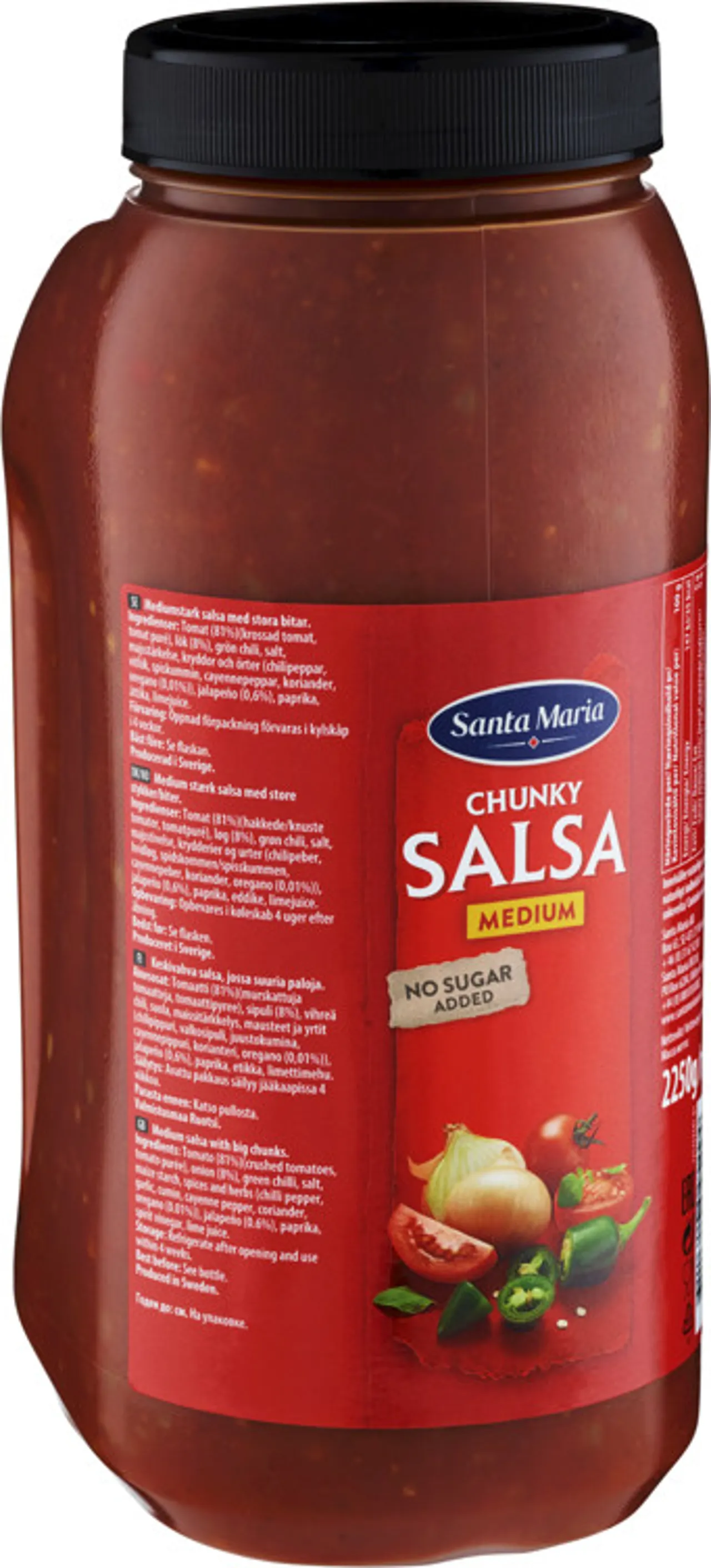 CHUNKY SALSA MEDIUM 2250G SANTA MARIA