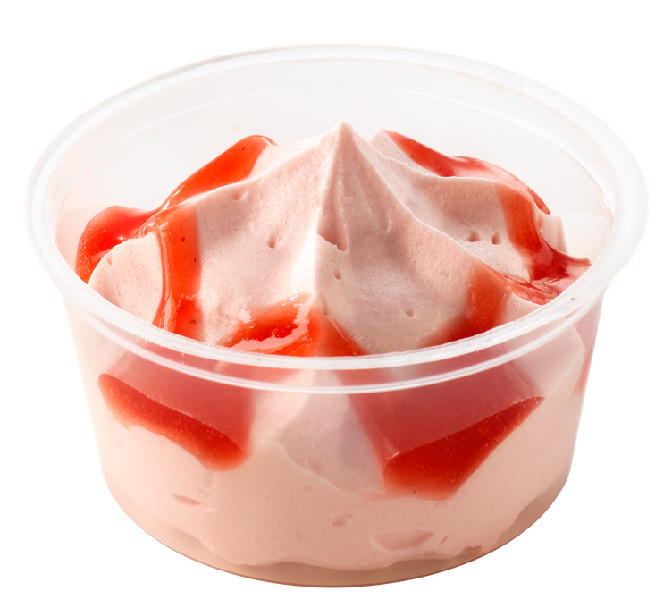 STRAWBERRY MOUSSE W/STRAWBERRY SAUCE 33X60G