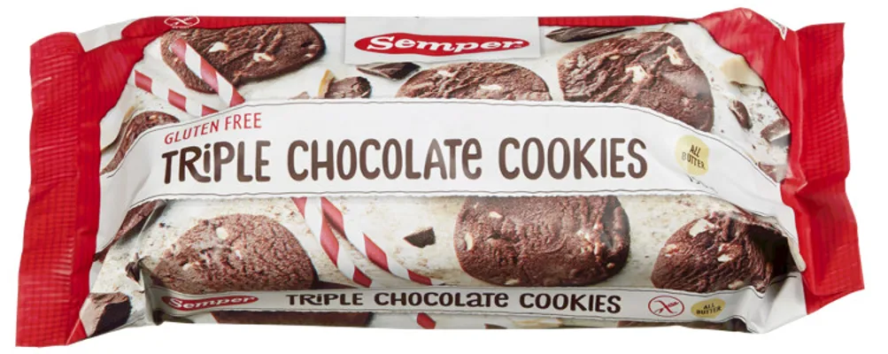 TRIPLE CHOCO COOKIES GL.FRI SEMPER TRIPLE CHOCO COOKIES GL.FRI SEMPER
