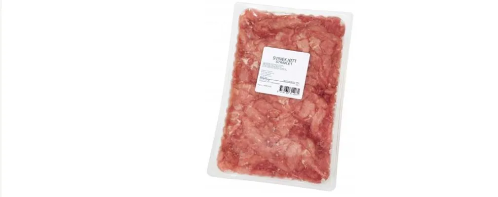 SVINEKJØTT STRIMLET 4XCA1,25KG KURAAS SVINEKJØTT STRIMLET 4XCA1,25KG KURAAS