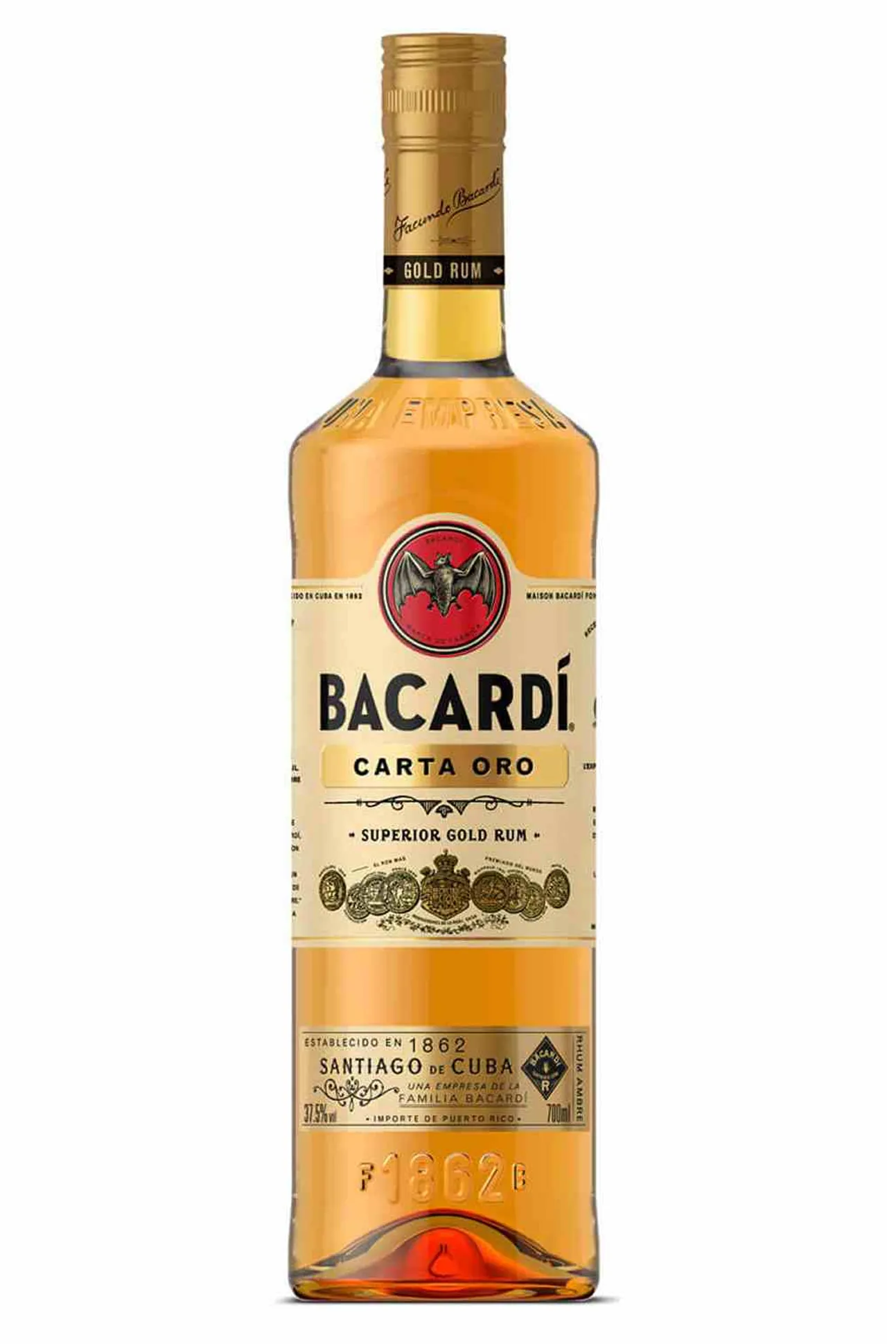 BACARDI CARTA ORO 40% 70CL