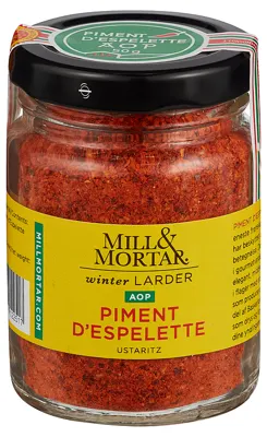 KRYDDER PIMENT D'ESPELETTE 50G MILL & MORTAR KRYDDER PIMENT D'ESPELETTE 50G MILL & MORTAR