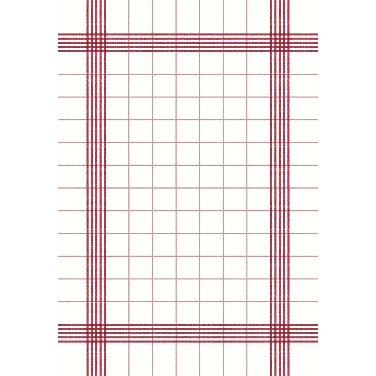 SERVIETT KITCHEN TOWEL RØD RUTE 38X54 250STK