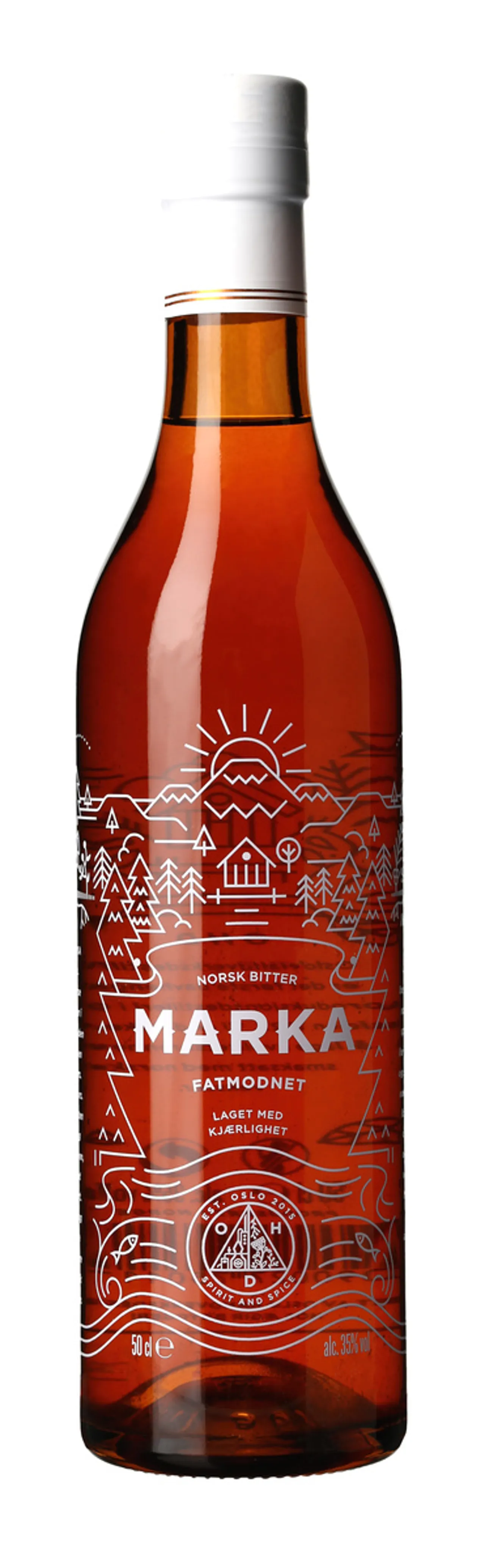 OSLO HÅNDVERKSDESTILLERI MARKA BITTER 35% 50CL