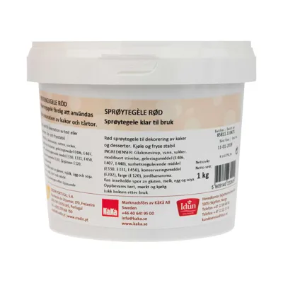 SPRØYTEGELE RØD 1.KG IDUN SPRØYTEGELE RØD 1.KG IDUN