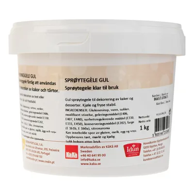 Sprøytegele Gul 1.Kg Idun