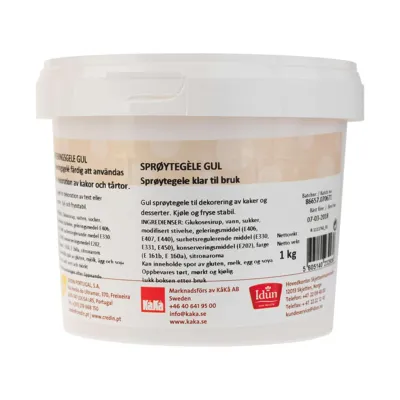 SPRØYTEGELE GUL 1.KG IDUN SPRØYTEGELE GUL 1.KG IDUN