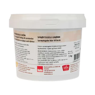 SPRØYTEGELE GRØNN 1.KG IDUN SPRØYTEGELE GRØNN 1.KG IDUN