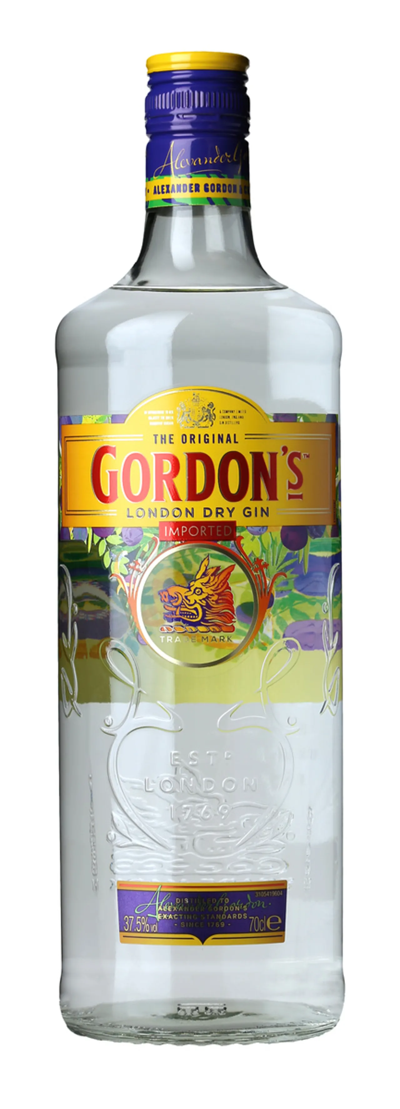 GORDONS SPECIAL LONDON DRY GIN 37,5% 70CL