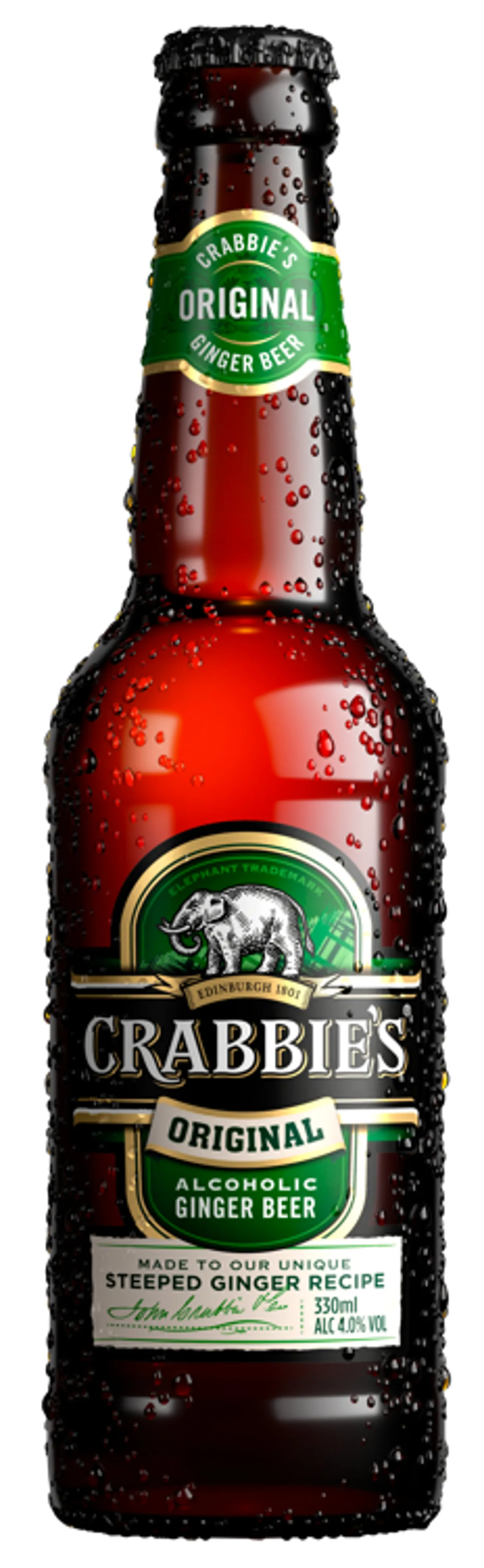 CRABBIES GINGER BEER 4% 12X33CL