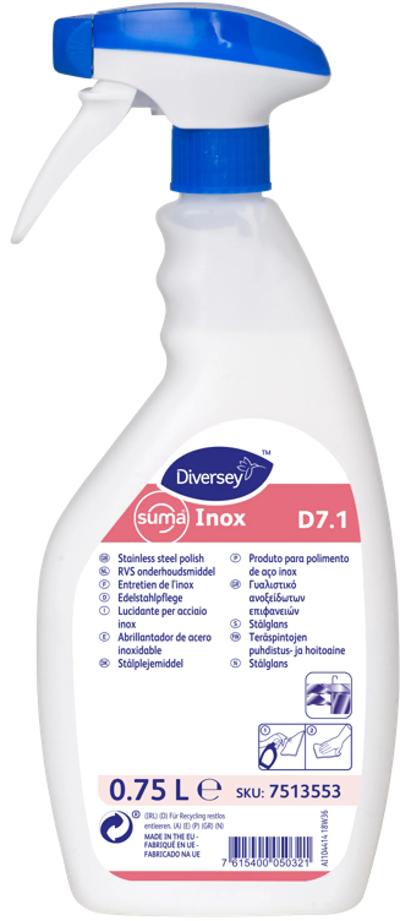 SUMA INOX D7.1 6X0,75L NE STÅLGLANS