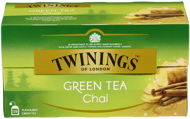 TWININGS GRØNN TE CHAI 12X25BG TWININGS GRØNN TE CHAI 12X25BG