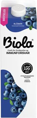 Biola Blåbærdrikk 1000g Tine