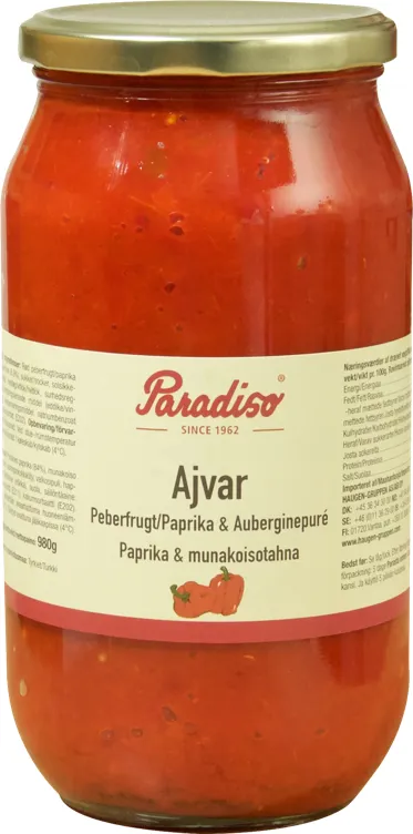 PARADISO AJVAR PURÉ 6X1 L PARADISO AJVAR PURÉ 6X1 L