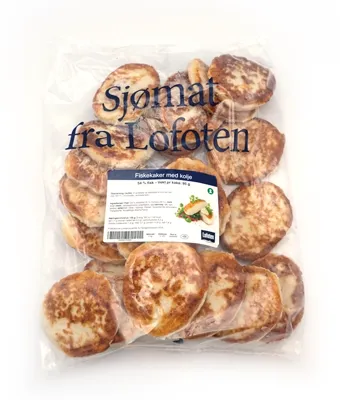 Fiskekaker M/Kolje 2kg Fryst Lofoten